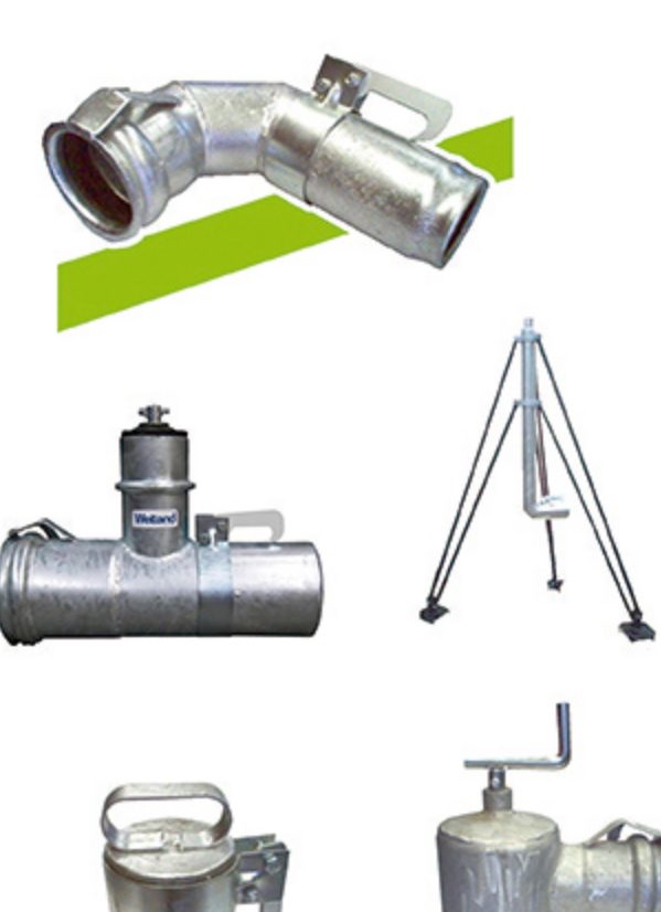 Conexiones galvanizadas Wetland para tubería de aluminio